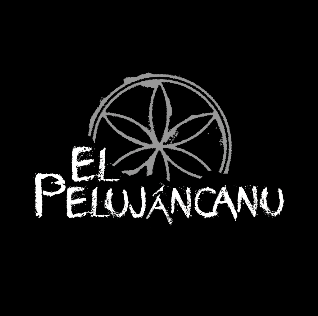 Logo grande en blanco con fondo negro